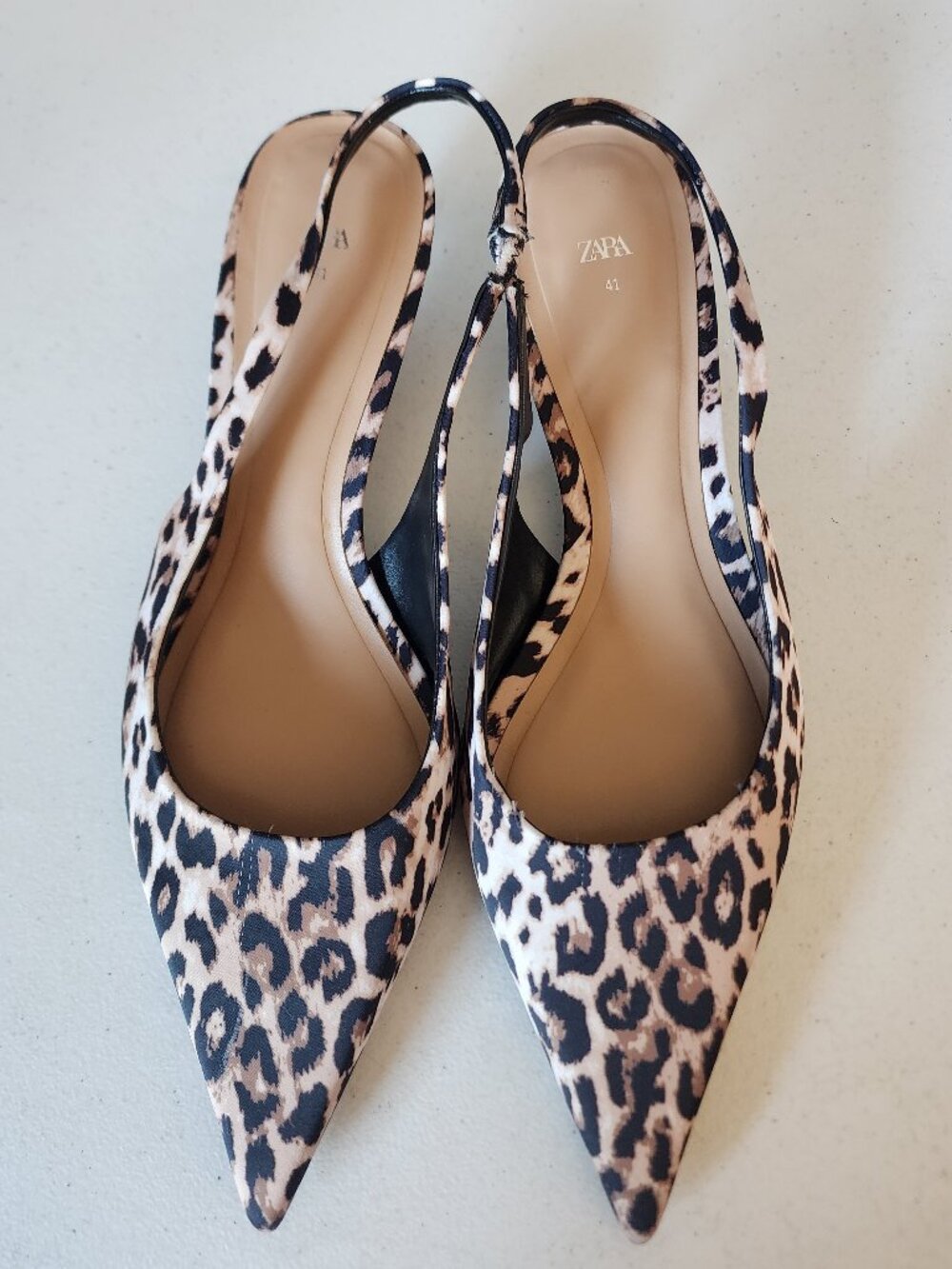 Zara Leopard Kitten Heels "NEW"